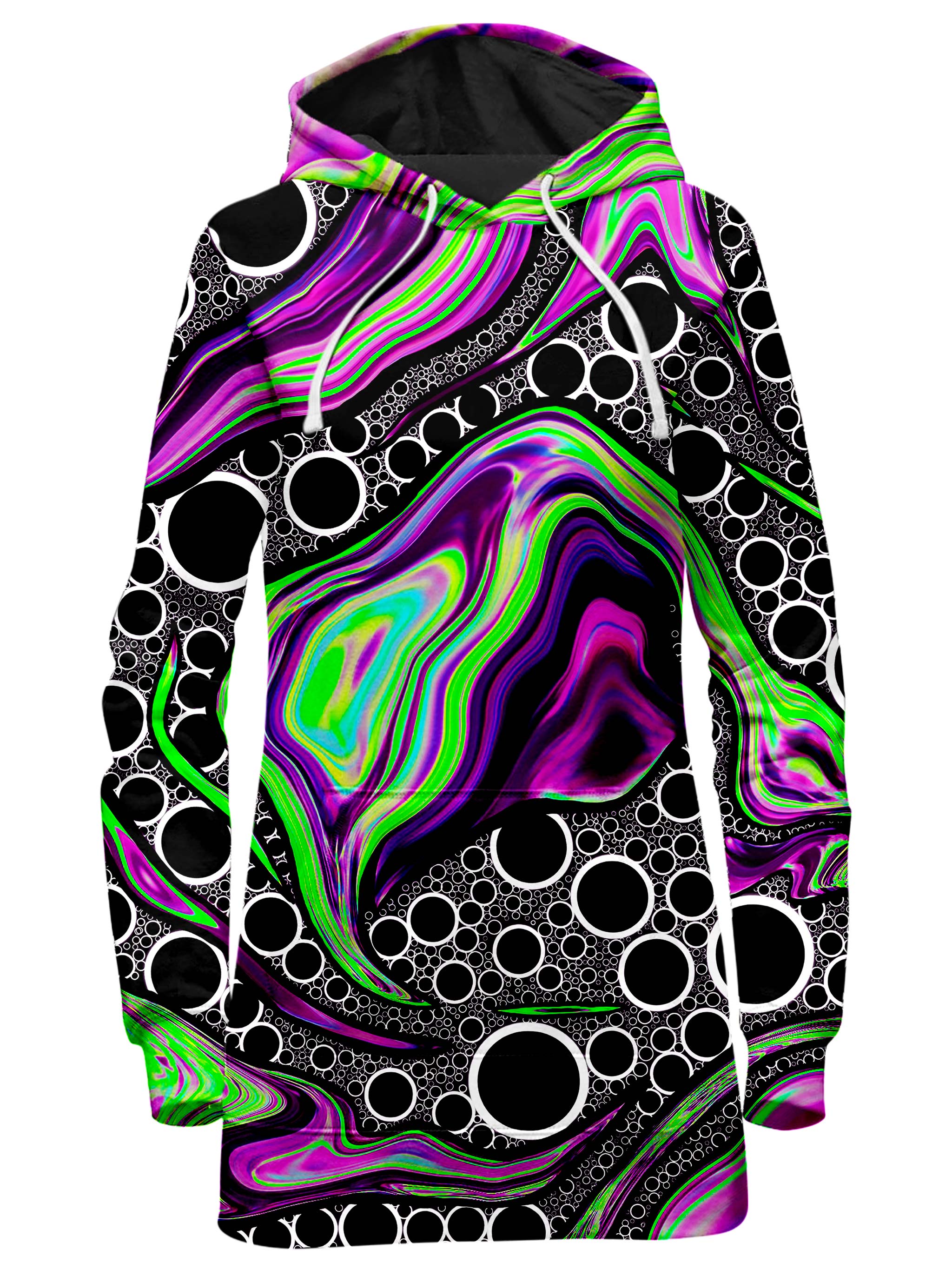 Purple Vision Hoodie Dress