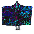 Dynamic Blues Hooded Blanket