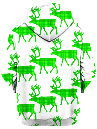 Sartoris Art - Green Plaid Ugly Christmas Unisex Hoodie