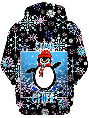 Sartoris Art - Stay Chill Winter Penguin Unisex Hoodie