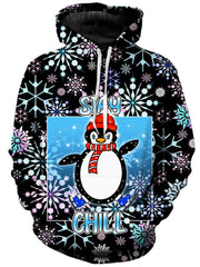 Stay Chill Winter Penguin Unisex Hoodie