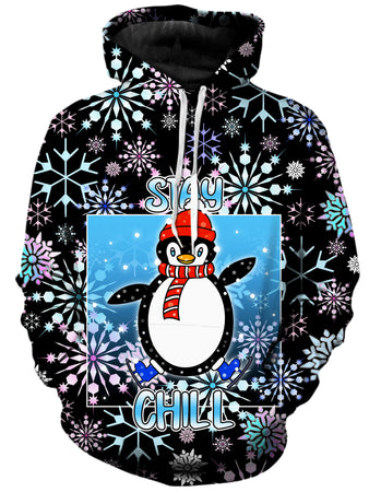 Sartoris Art - Stay Chill Winter Penguin Unisex Hoodie