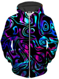 Dynamic Blues Unisex Zip-Up Hoodie