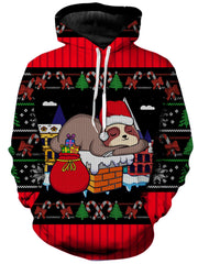 Santa Sloth Unisex Hoodie