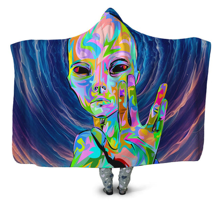 Technodrome - I Come in Peace Hooded Blanket