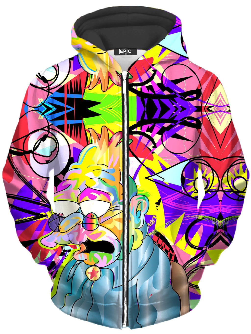 Took Too Much Unisex Zip-Up Hoodie Technodrome Epic Hoodie