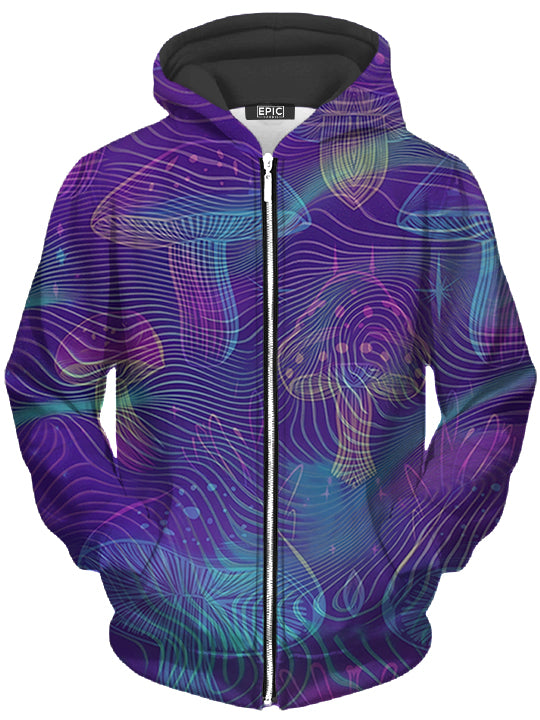 Vivid Trip Unisex Zip-Up Hoodie