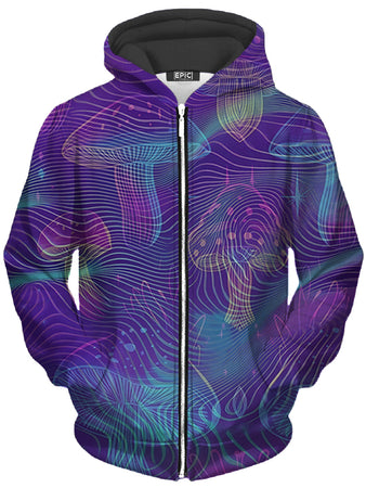 iEDM - Vivid Trip Unisex Zip-Up Hoodie