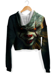 We All Float Fleece Crop Hoodie