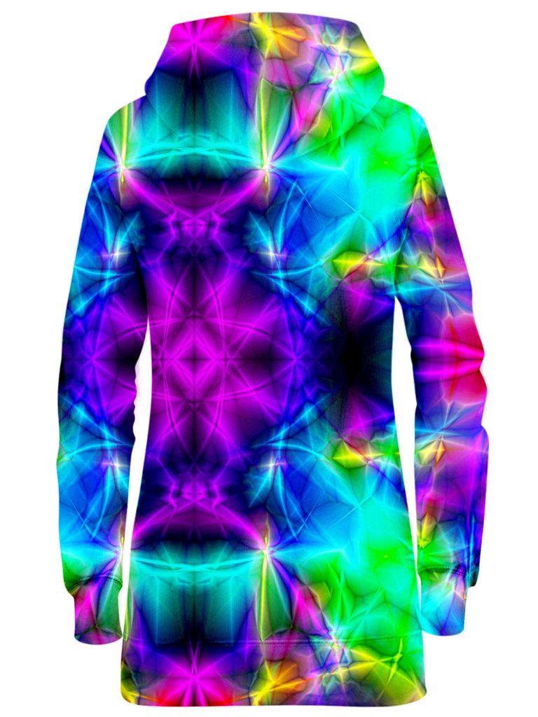 Psyched Mixed Dimension Hoodie Dress