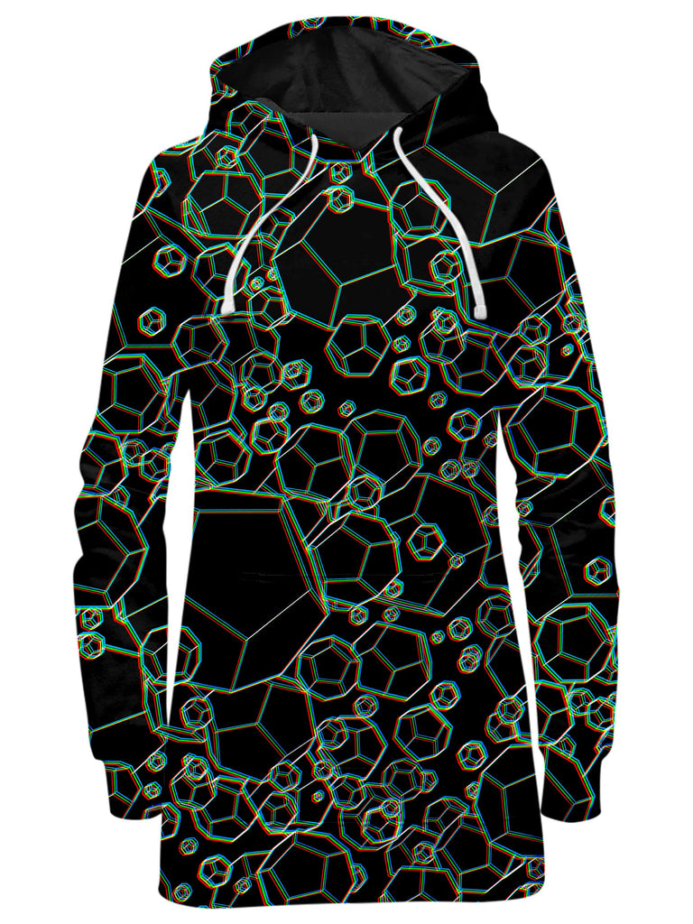 Yantrart Design - Dodecahedron Madness Glitch Hoodie Dress