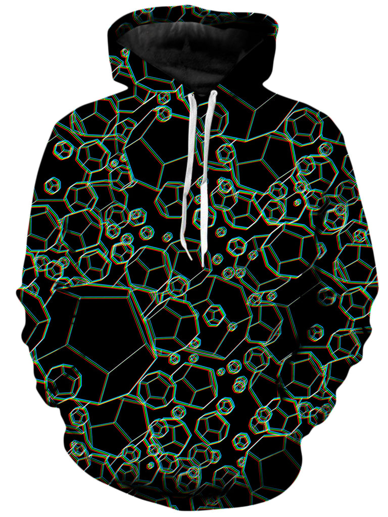 Yantrart Design - Dodecahedron Madness Glitch Unisex Hoodie