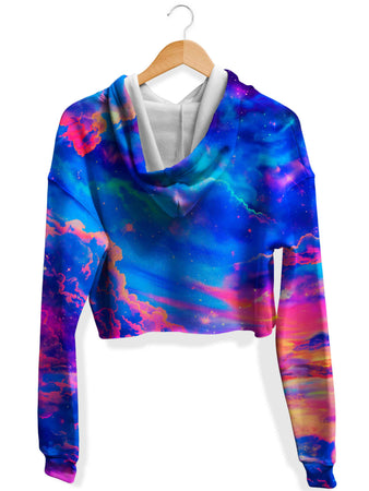 iEDM - Storybook Sky Fleece Crop Hoodie