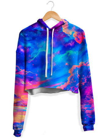 iEDM - Storybook Sky Fleece Crop Hoodie