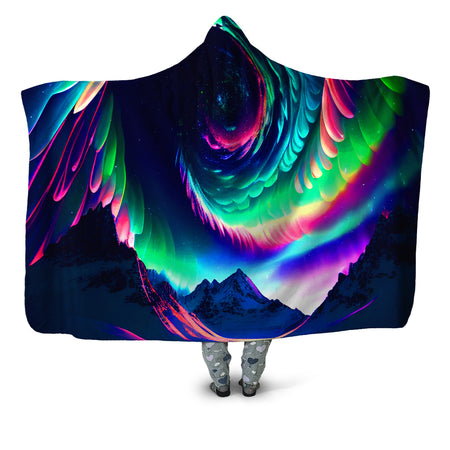 iEDM - Northern Lights II Hooded Blanket