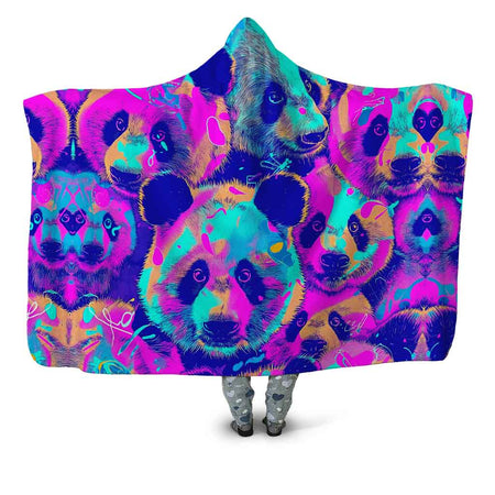 iEDM - Panda Melt Hooded Blanket