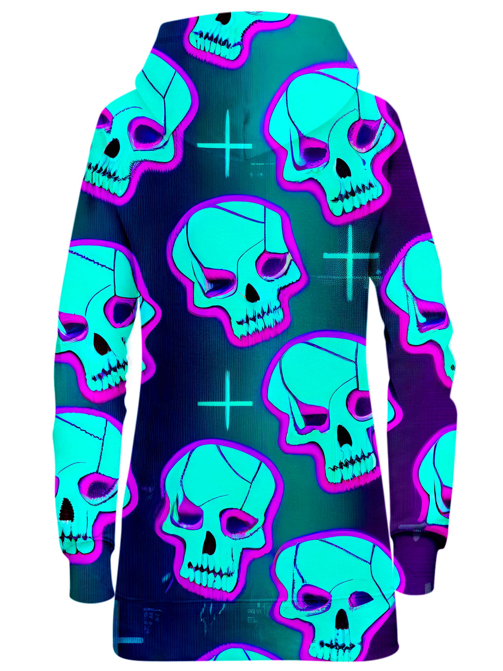Neon Fright Hoodie Dress iEDM Epic Hoodie