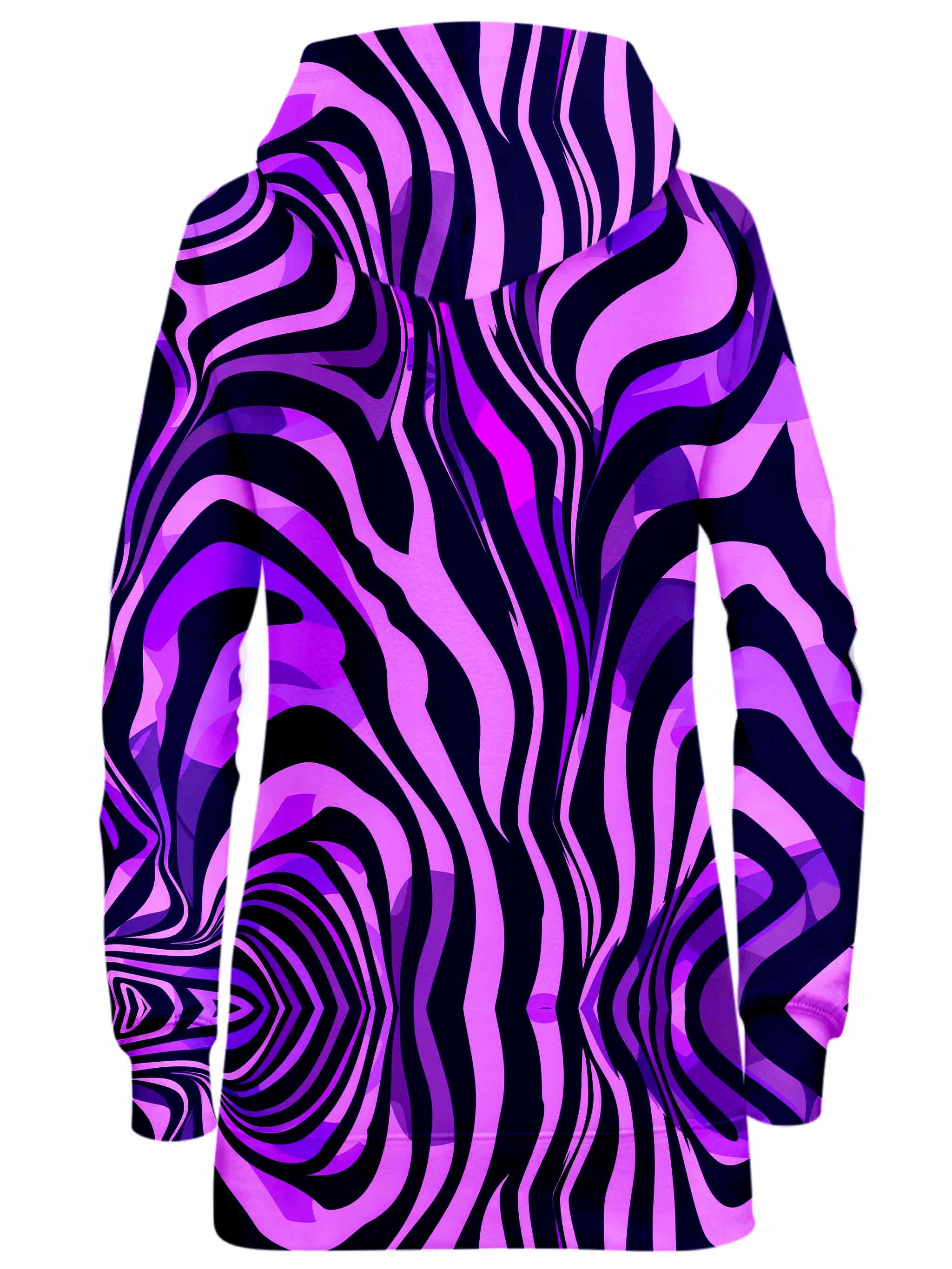 Noir Stripes Hoodie Dress