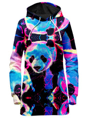 Panda Peaking Hoodie Dress