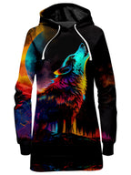 Spirit Wolf Hoodie Dress iEDM Epic Hoodie