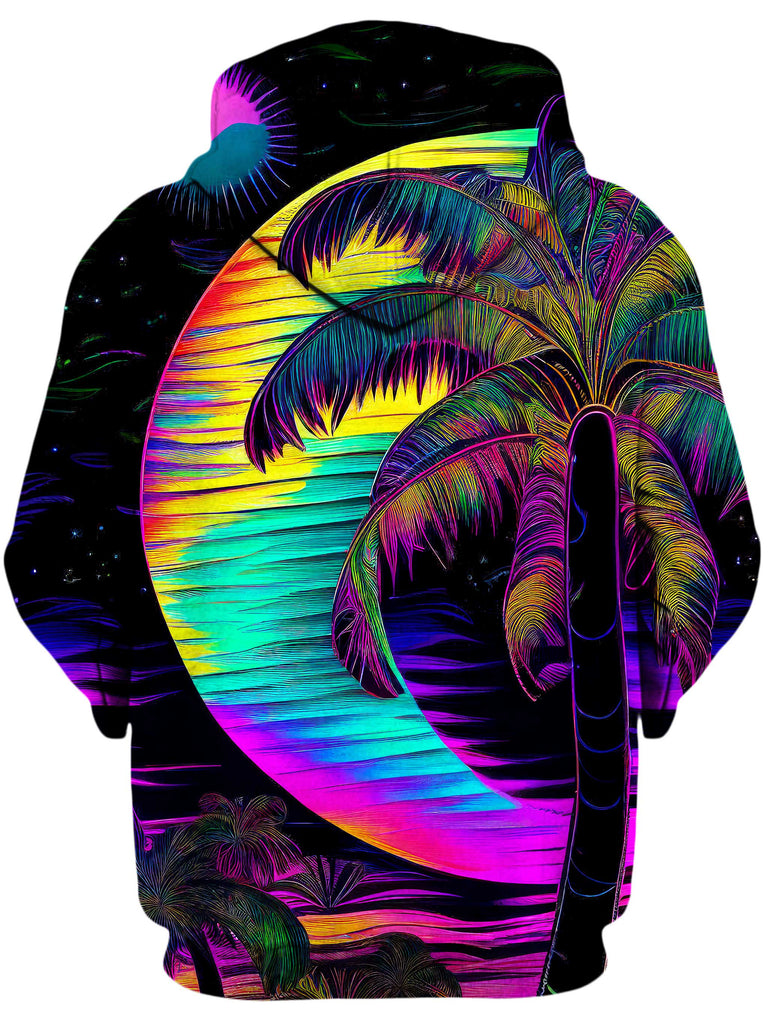 Neon Nights Unisex Zip-Up Hoodie