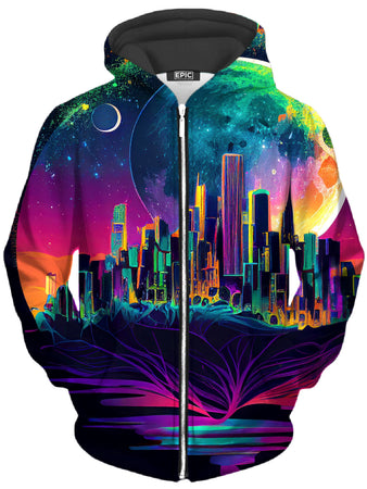 iEDM - Back to Reality Unisex Zip-Up Hoodie