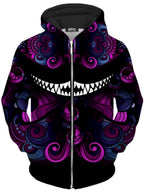 Down The Rabbit Hole Unisex Zip-Up Hoodie iEDM Epic Hoodie