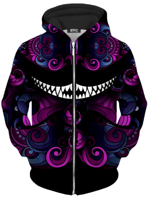 Down The Rabbit Hole Unisex Zip-Up Hoodie iEDM Epic Hoodie