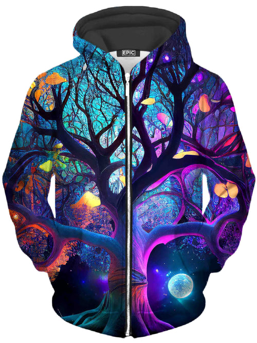 Sacred Grounds Unisex Zip-Up Hoodie iEDM Epic Hoodie