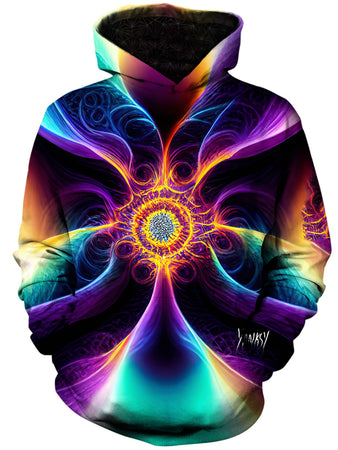 Gratefully Dyed Damen - Outrageous Flames Unisex Hoodie