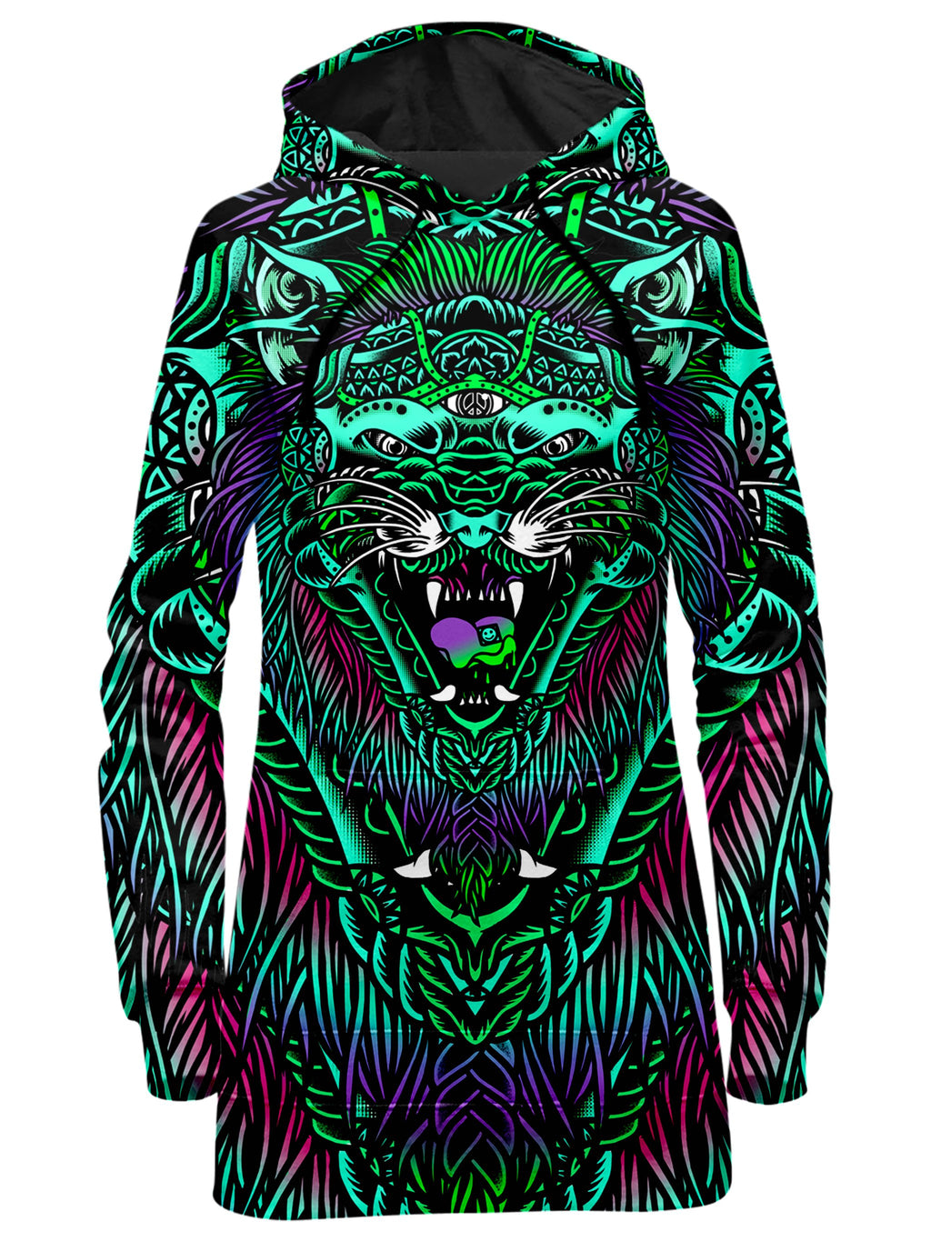 Acid Tiger Hoodie Dress, Set 4 Lyfe, T6 - Epic Hoodie