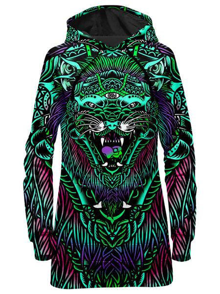 Set 4 Lyfe - Acid Tiger Hoodie Dress