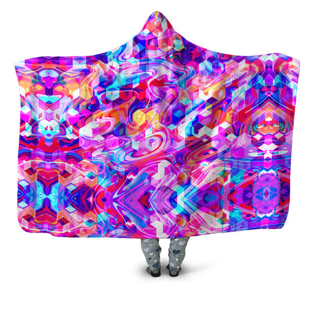 Art Designs Works - Cubic Drop Hooded Blanket