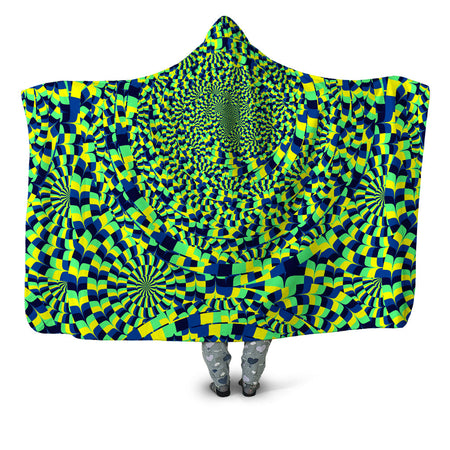 Art Designs Works - Green Portal Hooded Blanket