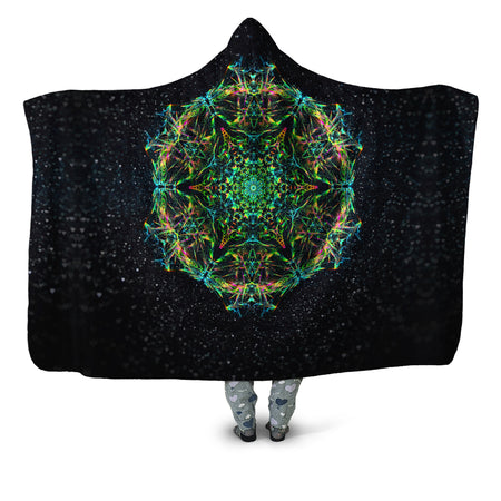Art Designs Works - Green Prism Hooded Blanket