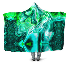 Green Schism Hooded Blanket