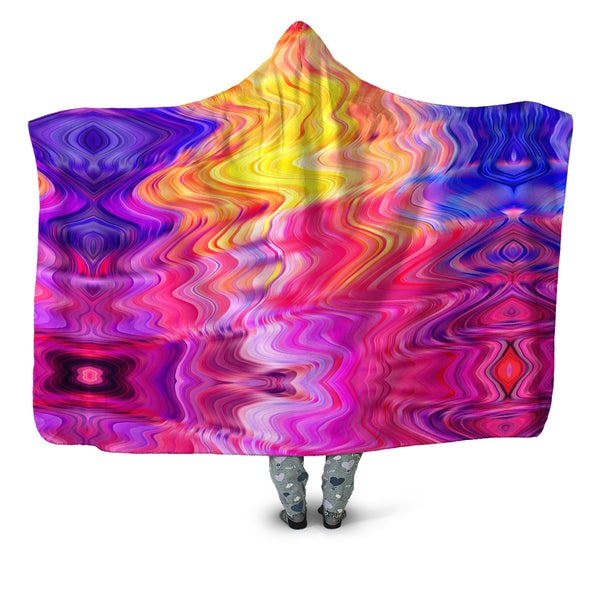Art Designs Works - Psychedelic Aftershock Hooded Blanket