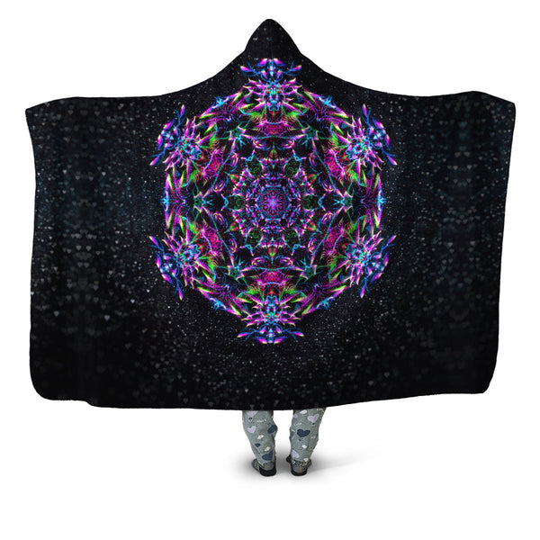Art Designs Works - Purp Geometric Hooded Blanket