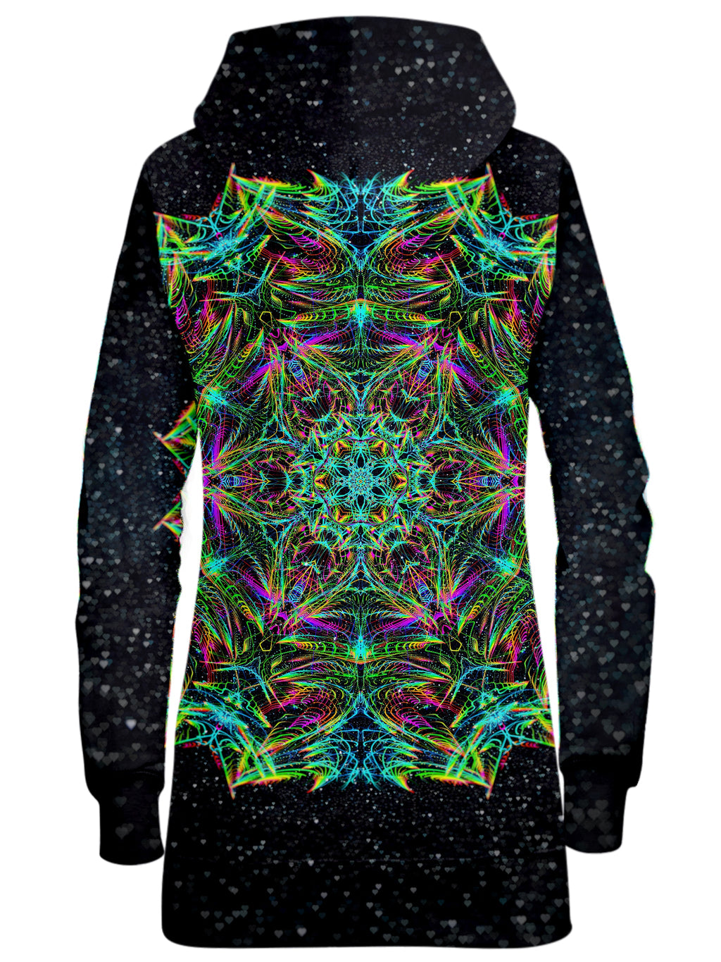 Green Warp Hoodie Dress Art Designs Works Epic Hoodie