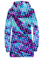 Skull Fam Blue Hoodie Dress Art Designs Works Epic Hoodie