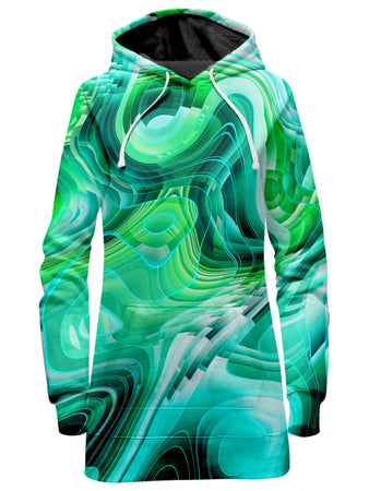 Art Designs Works - Green Schism Hoodie Dress