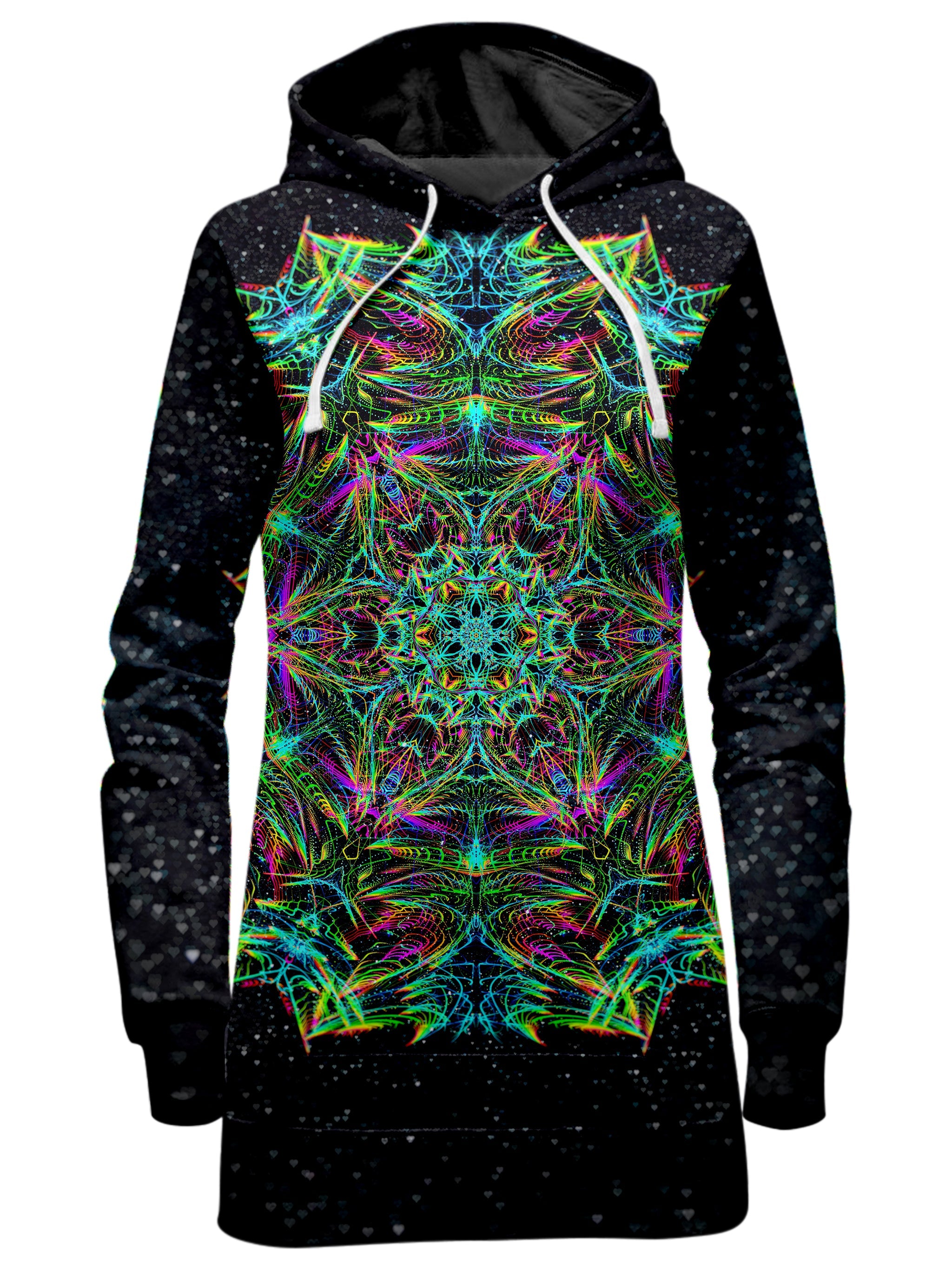 Green Warp Hoodie Dress Art Designs Works Epic Hoodie