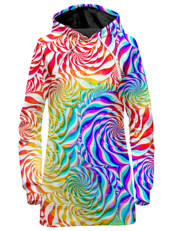 Art Designs Works - PLUR Rainbow Hoodie Dress