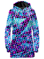 Skull Fam Blue Hoodie Dress Art Designs Works Epic Hoodie
