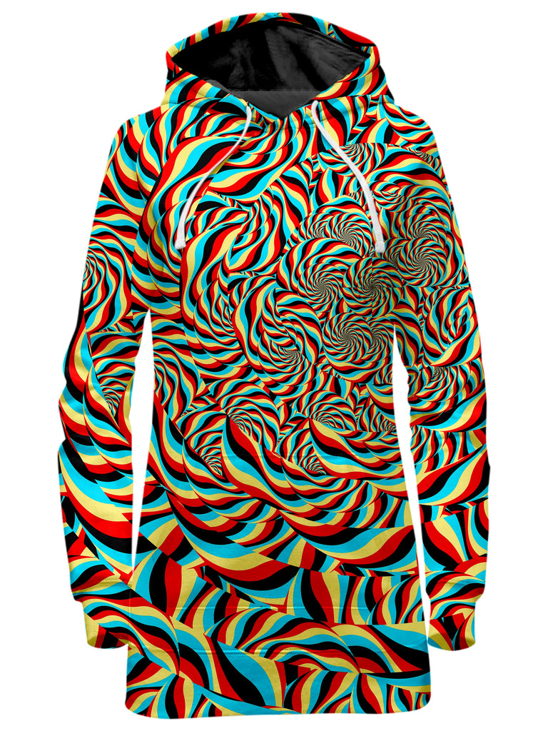 Art Designs Works - Trippy Swirl Hoodie Dress