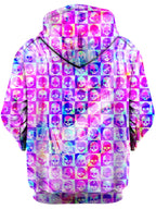 Skull Fam Pink Unisex Hoodie Art Designs Works Epic Hoodie