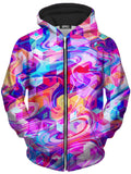 Cubic Drop Unisex Zip-Up Hoodie Art Designs Works Epic Hoodie