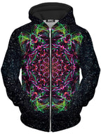 Galactic Portal Unisex Zip-Up Hoodie Art Designs Works Epic Hoodie