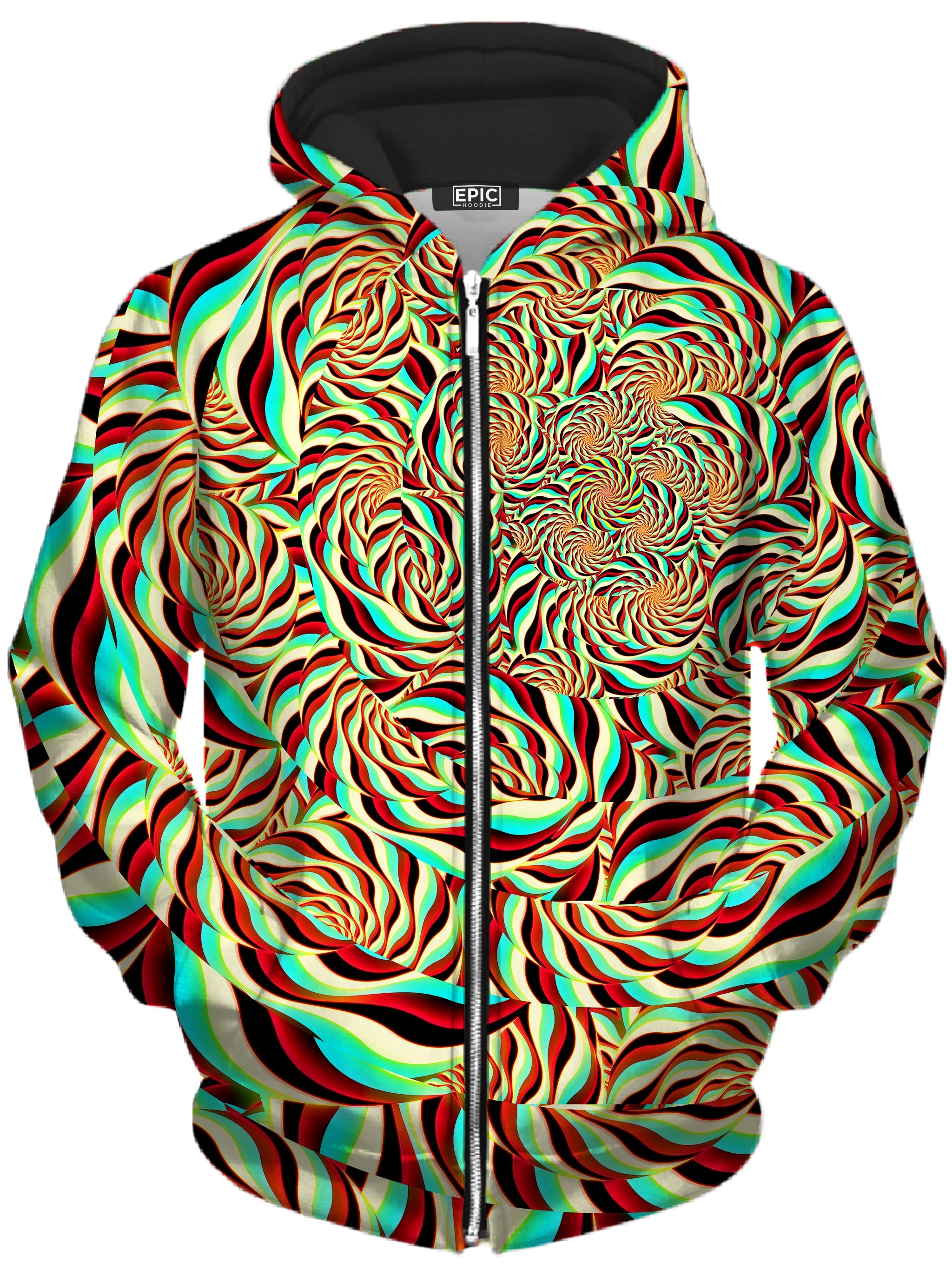 Horizon Trippy Unisex Zip-Up Hoodie Art Designs Works Epic Hoodie
