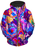 Overflow Unisex Zip-Up Hoodie Art Designs Works Epic Hoodie